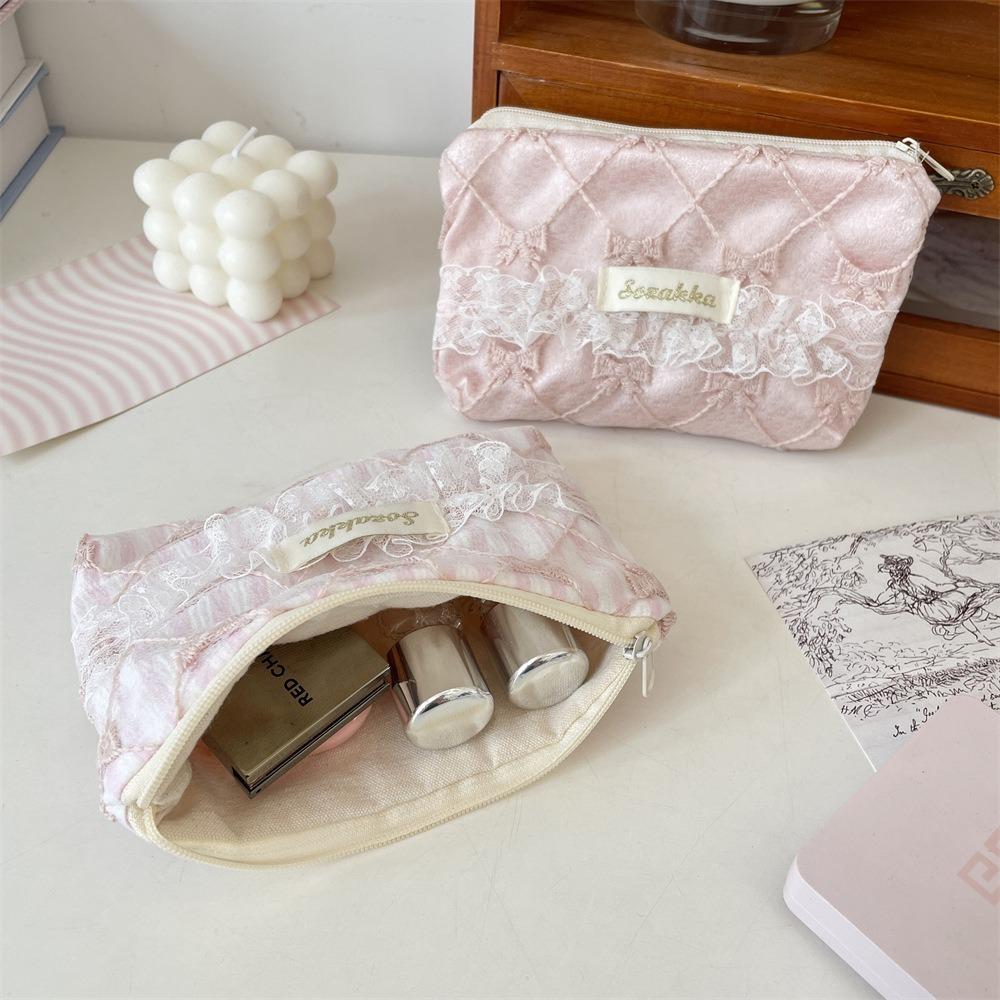Lace Coin Purse Multifunctional Makeup Lipstick Storage Bag Portable Makeup Bag Women