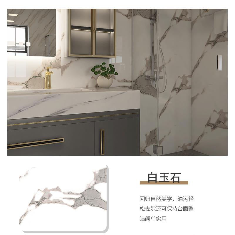 60см X1/3/5/10м Самоклеящиеся обои для стен Водонепроницаемые Маслостойкие Фольга Мраморный Декор Наклейка Кухня Ванная Ремонт Декоративные