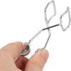Серебряный зажим Labs длиной 14,5 см с ручками для пальцев, прочный зажим для пробирок, лабораторный эксперимент