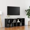 VidaXL TV Stand High Gloss Black 104x30x52 Cm Chipboard