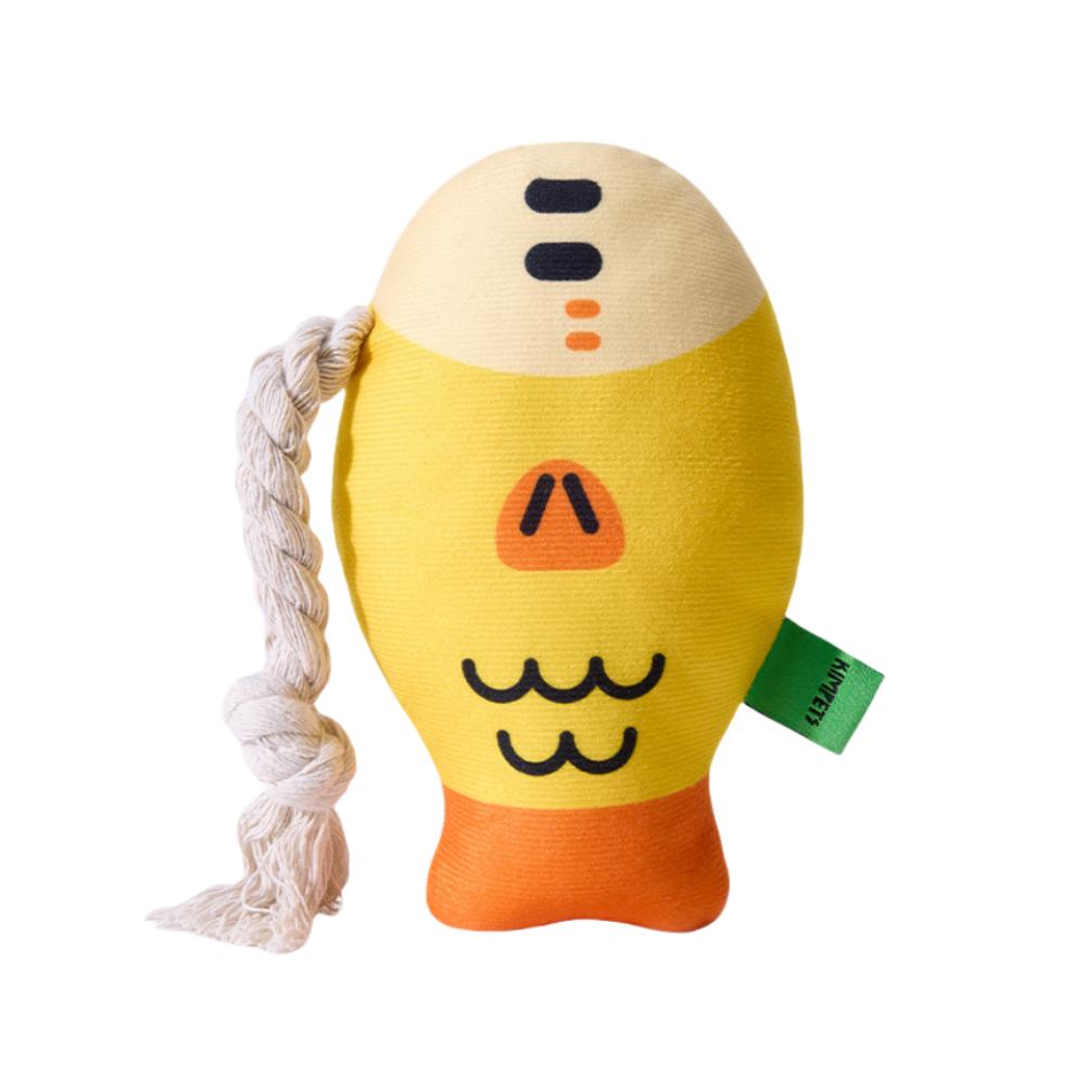 Мягкие плюшевые жевательные игрушки Мультяшная рыба Собачьи зубы Куклы Новые пищащие игрушки для щенка