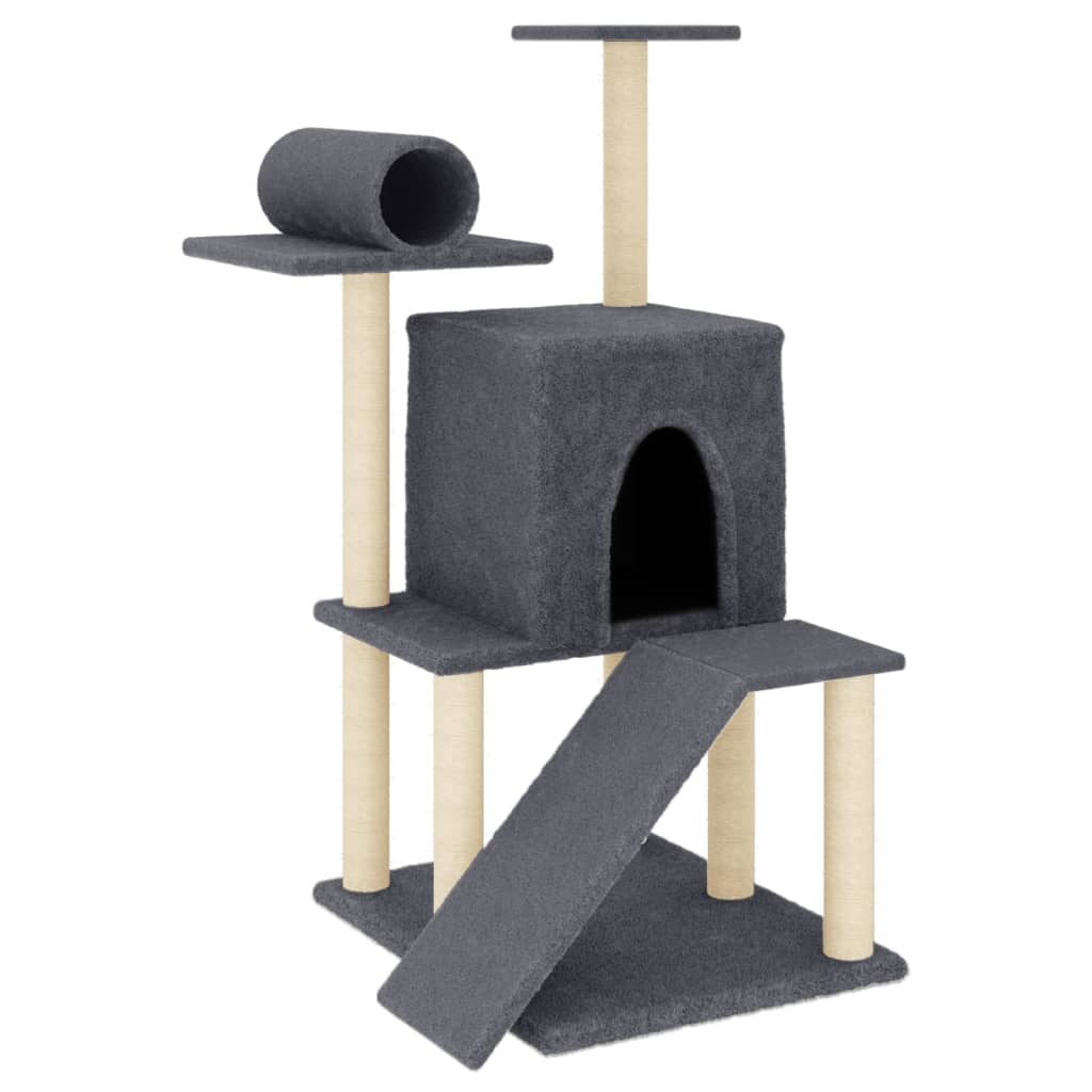Scratching Post with Sisal Scratching Posts Dark Grey 110.5 cm