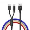 2 в 1 Micro USB кабели USB типа C кабель провод отдельный шнур линия для Android телефон Samsung