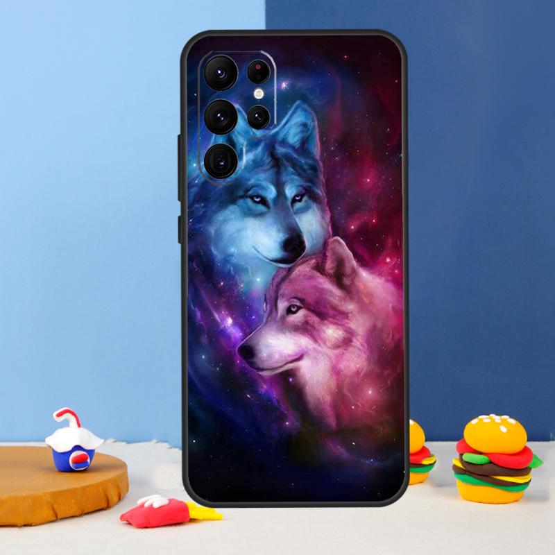 Чехол для телефона Animal Wolf Galaxy для Samsung Galaxy S24 S25 Ultra S9 S10 S20 S22 S21 S23 Plus S24 FE Cover Coque