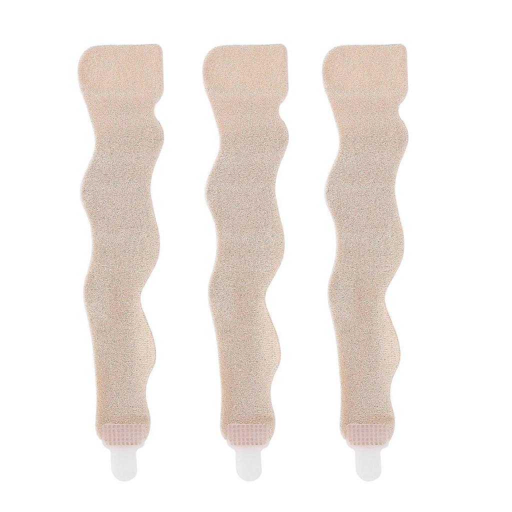 3pcs Toe Overlap Hallux Valgus Correction Bandage Elastic Fabric Toe Corrector Wrap