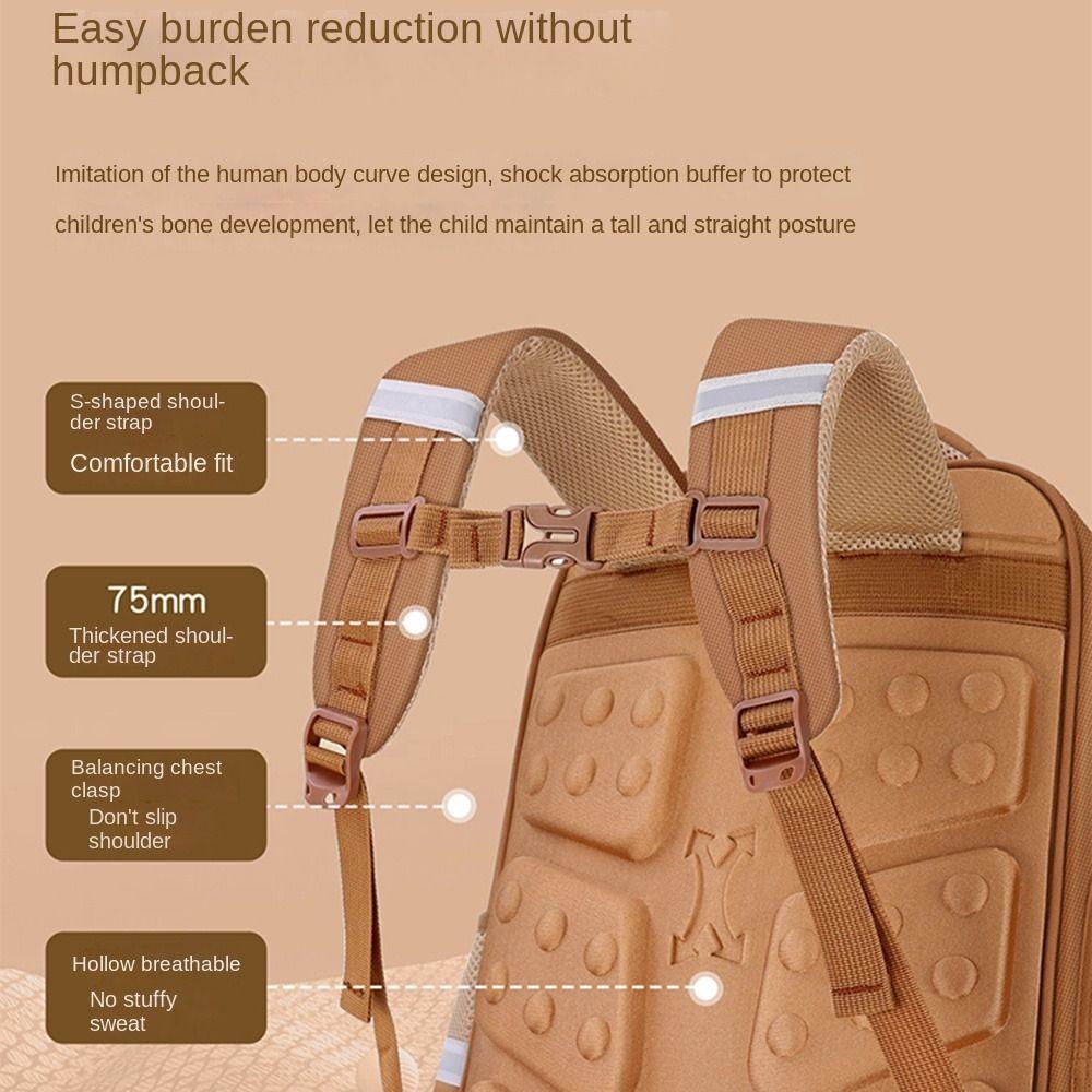 Oxford Cloth Capybara Backpack Waterproof Capybara Student Bag Cartoon Animal School Bag Unisex