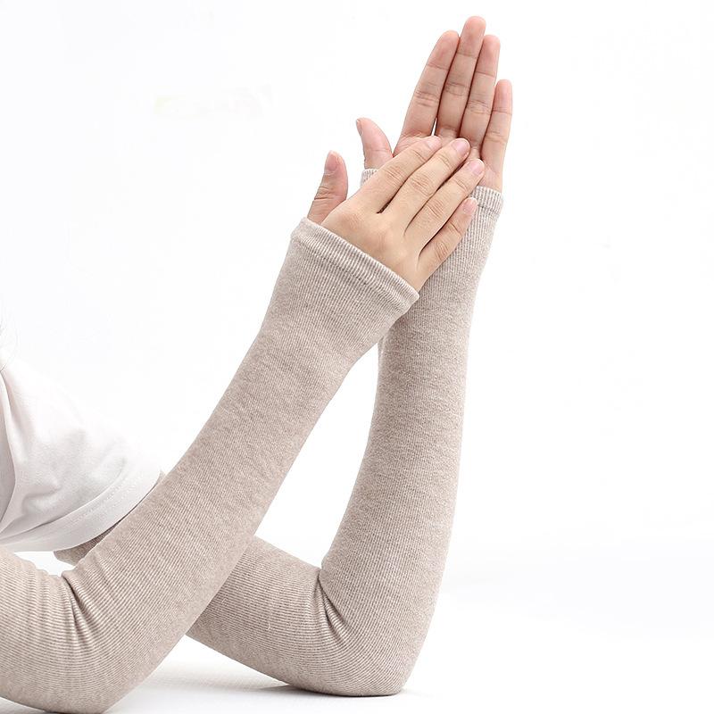 Winter Unisex Cotton Arm Sleeves Double-layer Thickened High Elastic Elbow Guards To Keep Warm Arms At Home