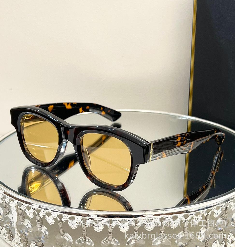 JMM Fashion High-End Круглые солнцезащитные очки ручной работы из ацетата класса люкс