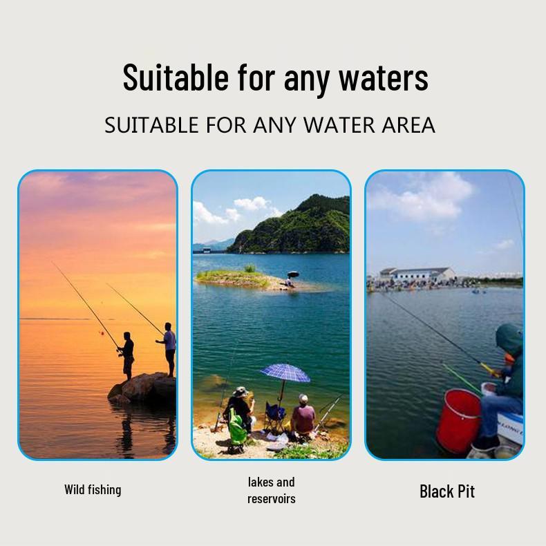 Ультралегкое углепластиковое телескопическое удилище 19 секций - Короткое складное удилище 43 см