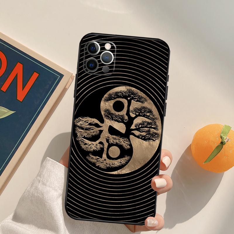 Чехол 'Древо Жизни Инь Ян' для iPhone 16 Pro Max 15 14 11 12 13 Pro Max Mini XR 16e 16 15 Plus