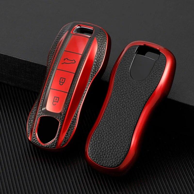 Чехол для автомобильного смарт-ключа, чехол-держатель для Porsche Cayenne 958 911 Lepin 996 Macan Panamera 997 944 924 987 987 Gt3 Cayman 987