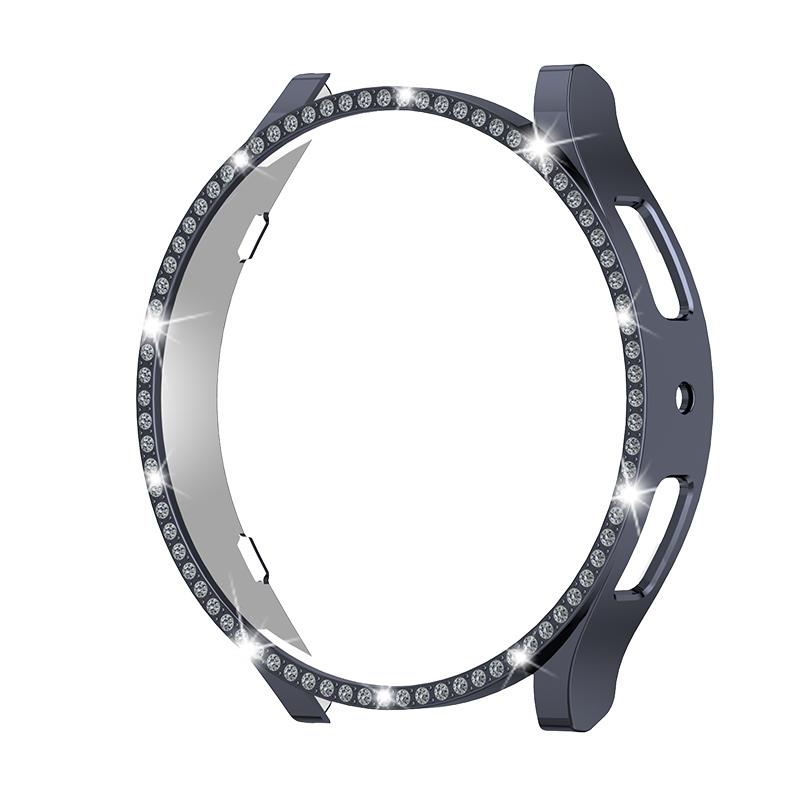 Защитный чехол для Samsung Galaxy Watch 6, 40 мм, 44 мм, чехол для часов ПК, однорядный, инкрустированный бриллиантами, противоударный чехол