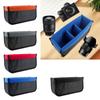 Nylon Velvet DSLR SLR Camera Insert Organizers Case with Adjustable Padding for Safe Storage