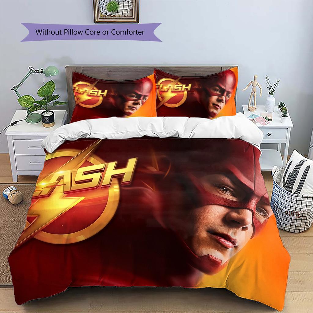 The Flash Classic Element Bedding Set Duvet Cover Pillowcase No Filler, Soft Home Bedroom Decor, Perfect Gift for Fans.chl