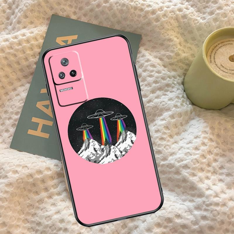 Эстетичный мультяшный инопланетный космический чехол для Xiaomi 14T 11T 12T 13T Pro 13 14 15 Ultra POCO X7 Pro X3 X5 X6 M6 F5 F6 Pro