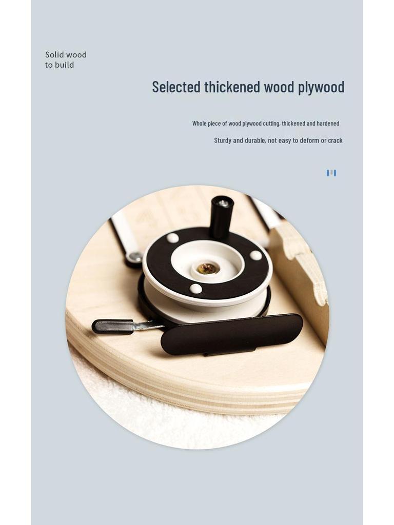 Montessori Wooden Little Bear Busy Board - Early Education & Cognitive Development Toy.