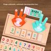 Wooden Finger Counting Math Toy For Early Childhood Education With Addition And Subtraction Practice