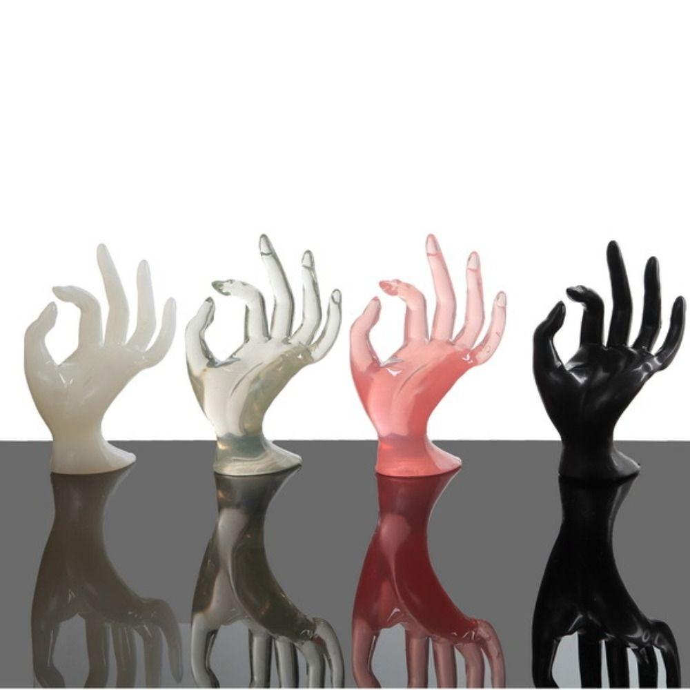 Model Art Jewelry Display Stand Plastic OK Hand Model Props Ring Display Ornaments  Jewelry Display