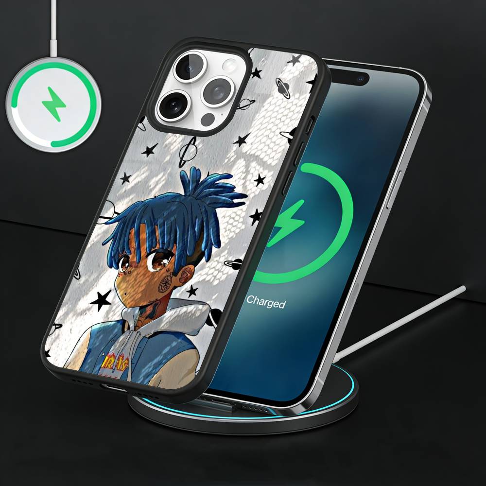 Чехол для телефона в стиле аниме-рэпер X-XXXTentacionS для iPhone17,16,15,14,13 Plus,Pro Max, магнитный, для Magsafe, беспроводной зарядки