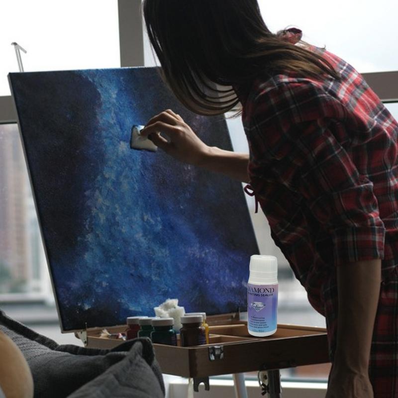 5D Diamond Art Glue Permanent Hold Shine Effect Puzzle Sealer Sticky Diamond Embroidery Mosaic Glue Gel Accessories