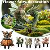 Forest Fairy And Flower Fairy Garden Stake Cards Acrylic Ground Scenery Lawn Plugs Decorative P I8M9