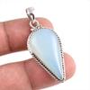 Natural Aqua Chalcedony Gemstone Handmade 925 Solid Silver Pendant 1.75'' f8K02