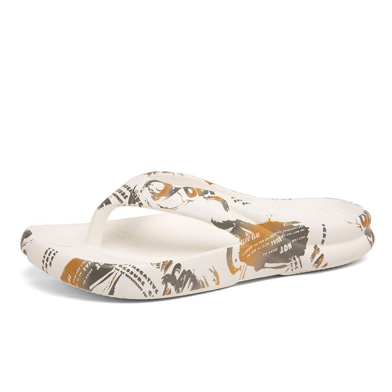 Men's slippers 2025 summer new fashion trend outer wear flip-flops one pedal shit feeling casual beach shoes