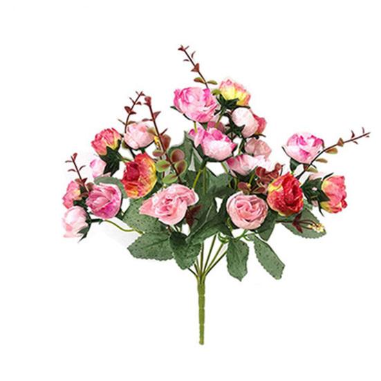 1 букет 21 головка домашний свадебный декор искусственные цветы розы цветы