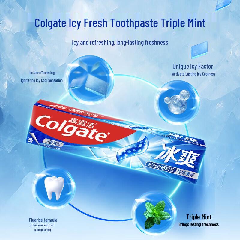 Colgate Icy Fresh Toothpaste Family Pack