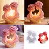 Многоразовая силиконовая форма для DIY Статуэтка Любителя Роз Ароматическая Свеча Мыло Шоколад Поделки Пищевой Безопасный Нетоксичный