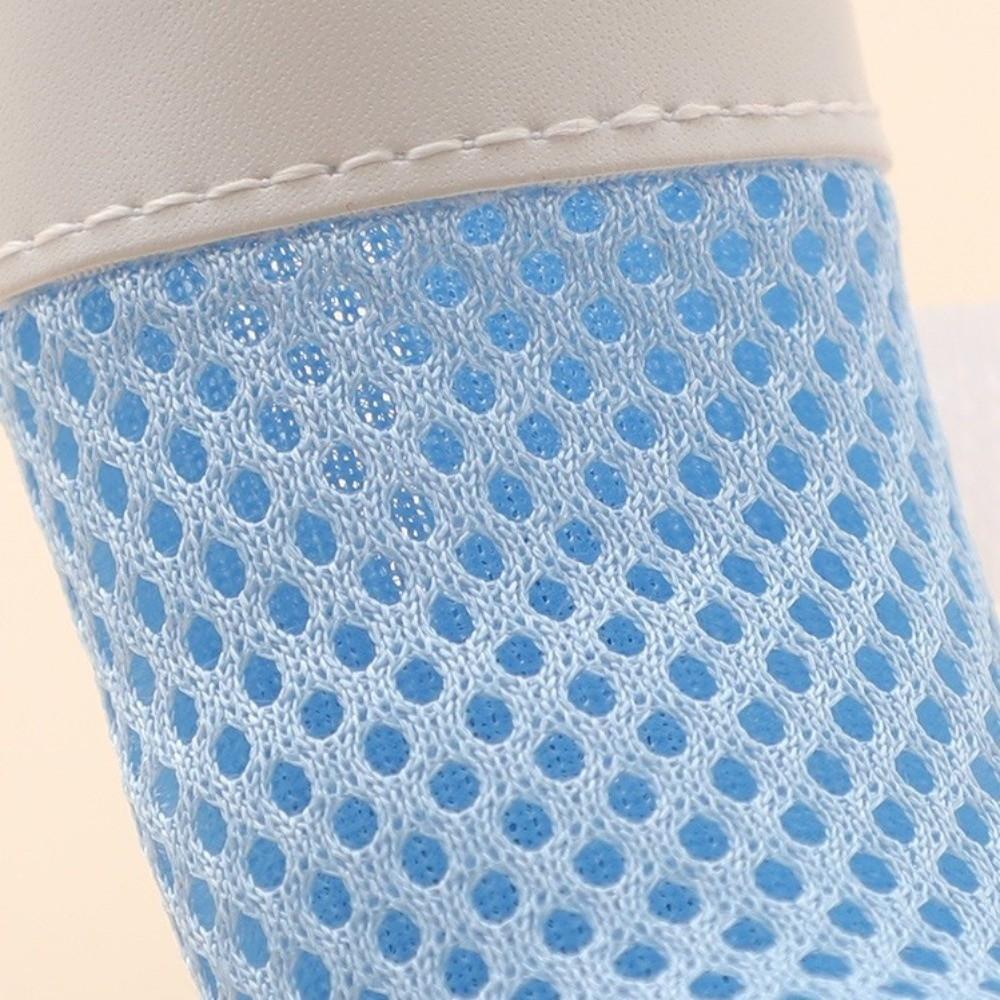 Breathable Dog Mesh Shoes Rubber Sole Adjustable Dog Paw Protectors Hollow Out Wear-resistant Anti-Slip Dog Boots