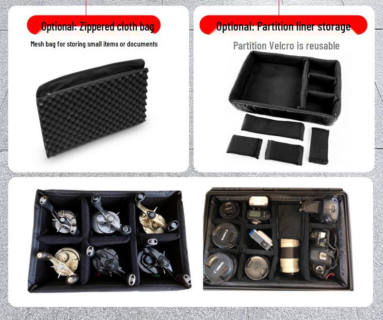 Пластиковый водонепроницаемый ударопрочный защитный бокс для камеры и оборудования