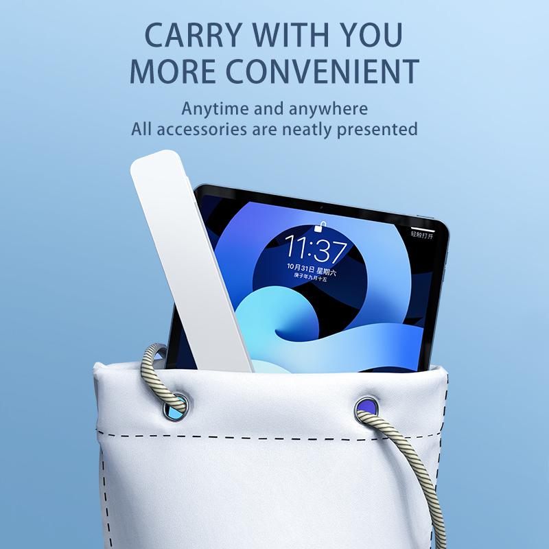 Anti Fall Fashion Portable Handwriting Pen Storage Box Made of Plastic and Silicone Material for iPad Pen