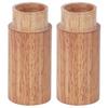 10 шт. Деревянная коробка-цилиндр для эфирных масел, контейнер для хранения бутылок, дорожный кейс для переноски, 2,5 см внешний
