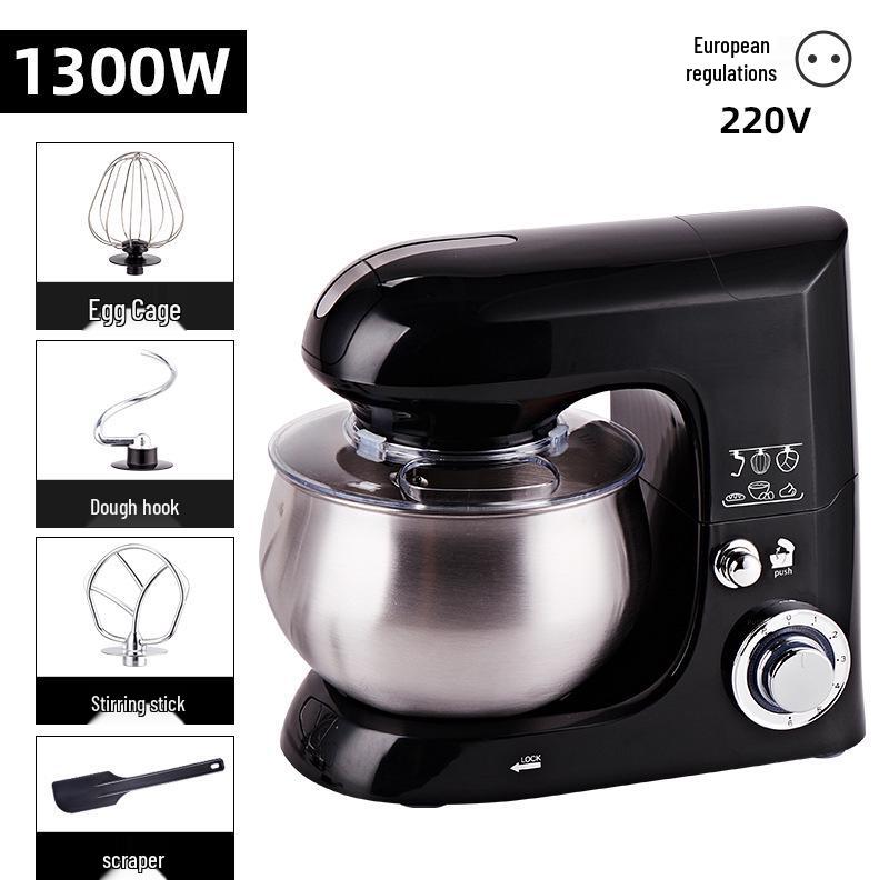 US & European Multifunction Stand Mixer: Automatic Dough Mixer, Egg Beater, Blender for Home Use