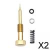 2x Carburetors Carb Adjusting Air Screws Spare Accessory Premium Fuel Mixture Screw Motorcycle
