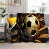 29 Стиль Футбольное поле Футбол Спорт Мультфильм Мягкое одеяло, Мягкий плед для дома Спальня Кровать Диван Дорожный чехол Детский подарок