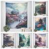 Chinese Style Retro House Decoration Tapestry Home Wall Decoration Office Living Room Tapestry