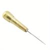 1set Copper Awl Upper Shoe Cone Copper Handle Crochet Hollow Needle Sole Needle Cone Sewn Bag Repair Shoes
