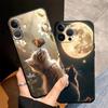 Чехол для Apple iPhone 17 Pro Max 13 Air XR XS MAX 14 15 Pro 7 8 12 11 16 Funda Чехол для телефона Милый Кот