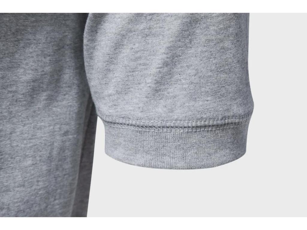 Мужская американская летняя однотонная футболка Henley с коротким рукавом - модная спортивная одежда для отдыха