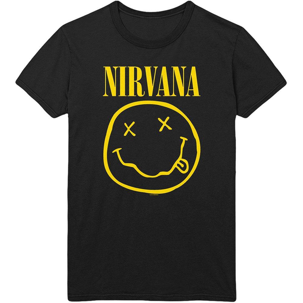 Официальная лицензированная футболка Nirvana Счастливое лицо Рок Гранж Курт Кобейн