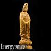 EnergyPower Wood Carving Kannon Bodhisattva Statue, Finely Crafted, High-Grade, Made from Natural Boxwood, Buddhist Art, Boxwood, Kannon Bodhisattva,