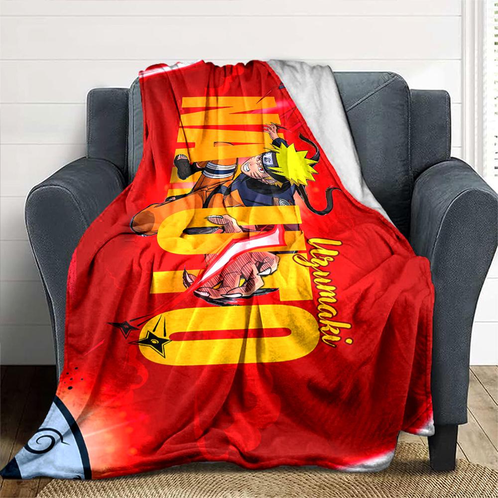 Naruto Blanket Warmthful Decor Perfect for Livingroom Bed Office Chair for All Seasons Digital Print Gift for Travel Home Birthdays
