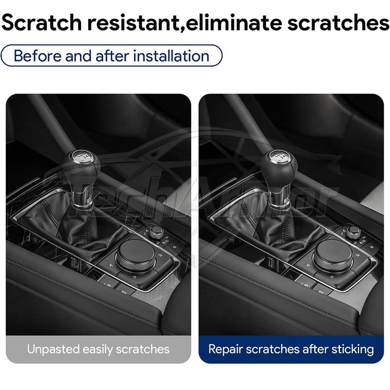 Car Interior TPU Protector Anti-scratch Film For Mazda 3 Axela -24 Auto Protective Transparent Anti-tear Stickers Accessorie