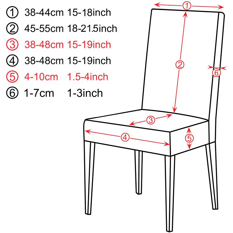 Universal Elastic Chair Cover For Dining Room Living Room Home Seat Protector Slip Resistant Stretch Fit