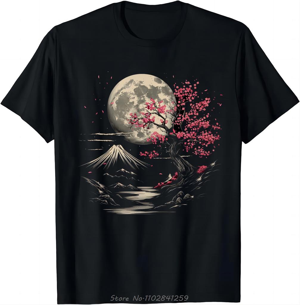 Футболка Sakura Serenity Tee A Touch Of Nature, модная повседневная футболка для фитнеса с коротким рукавом, женская одежда, футболка оверсайз.