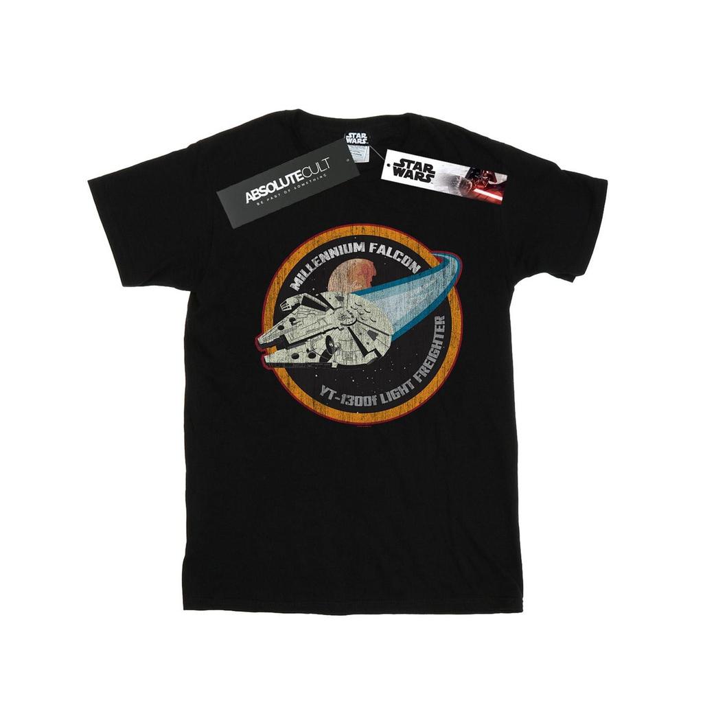 STAR WARS Mens Millennium Falcon Badge T-Shirt