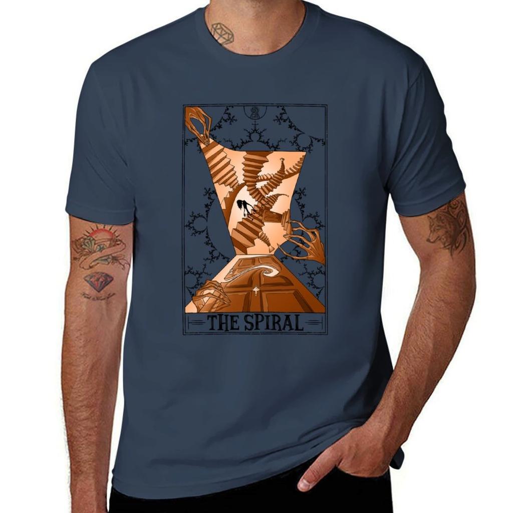 The Spiral Tarotesque Light Tshirt Big And Tall Crew Neck Tee