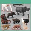 Реалистичные ПВХ Модели Животных Природы: Кабан, Страус, Орангутан и Другие Существа